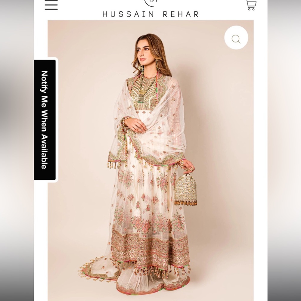 Indian Pakistani  Floral Embroidered Dress